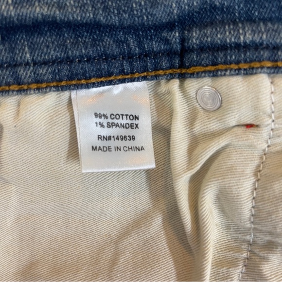 PREME Eldredge Rhinestone Stripe Denim 36x33 Light Wash Distressed Moto Jeans - Picture 13 of 16